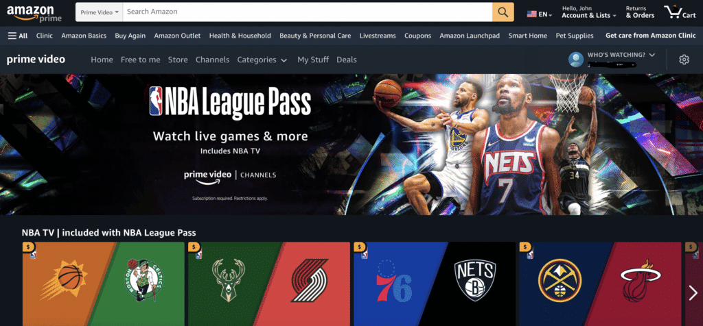 Is NBA free on Amazon Prime